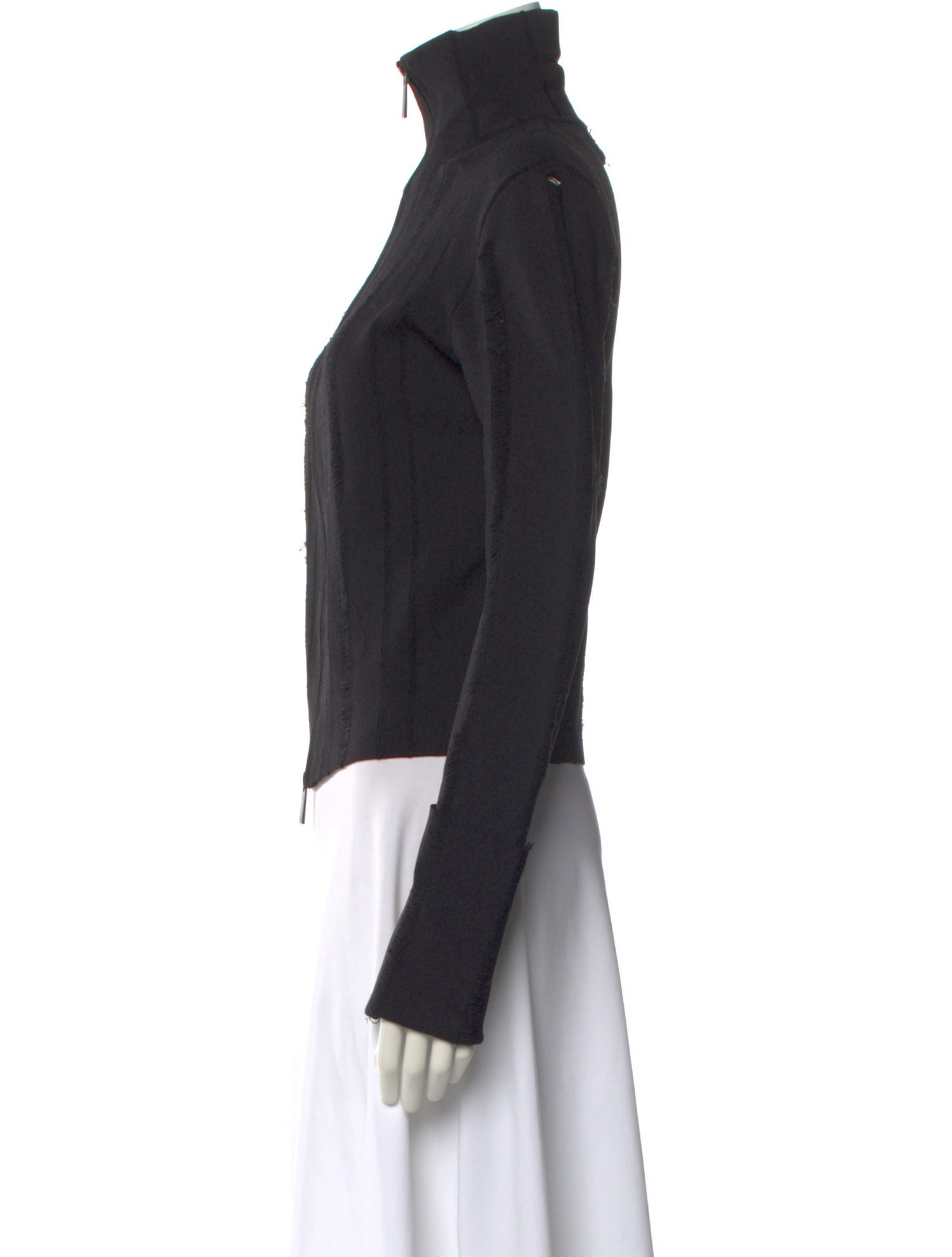 GAUGE81 Mock Neck Long Sleeve Button-Up Top