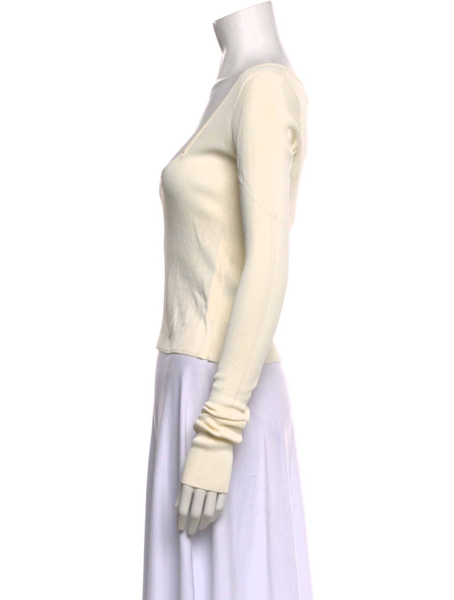 GAUGE81 Square Neckline Long Sleeve Crop Top