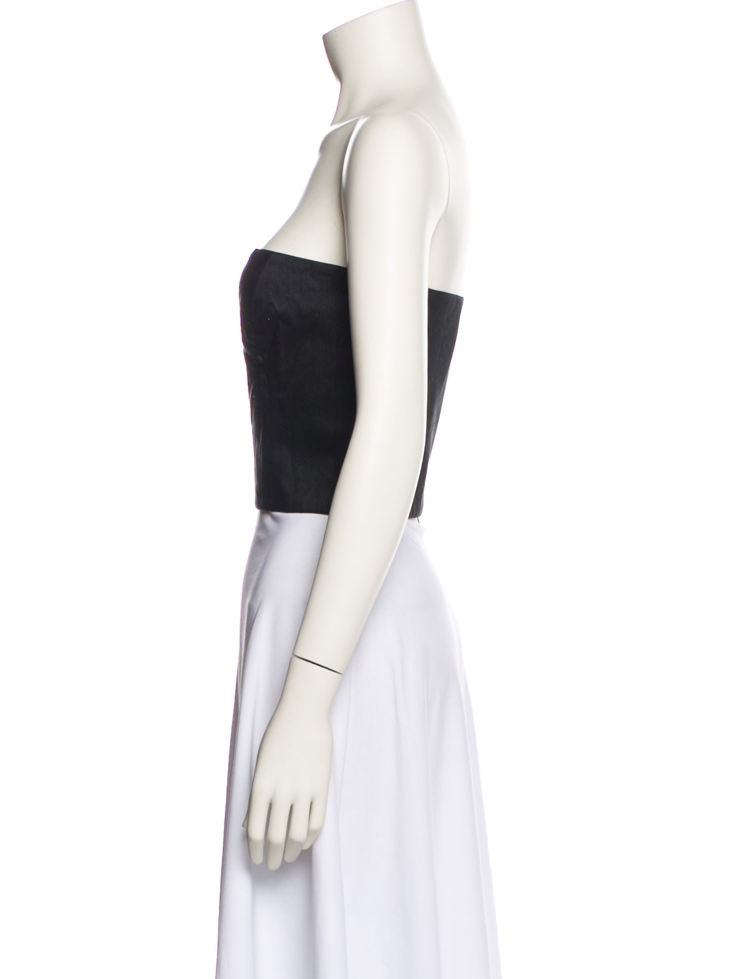 GAUGE81 Linen Strapless Crop Top