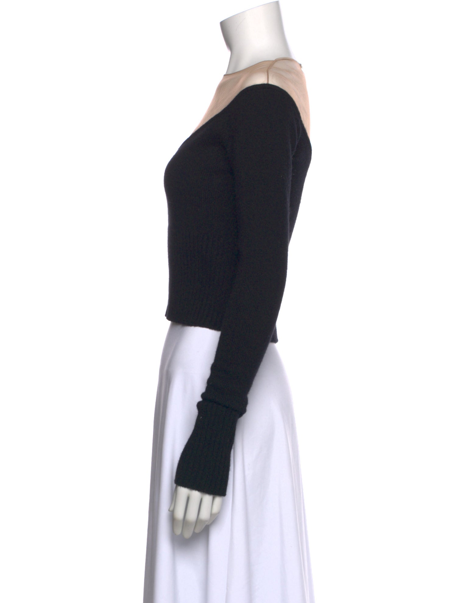 GAUGE81 Cashmere Bateau Neckline Crop Top