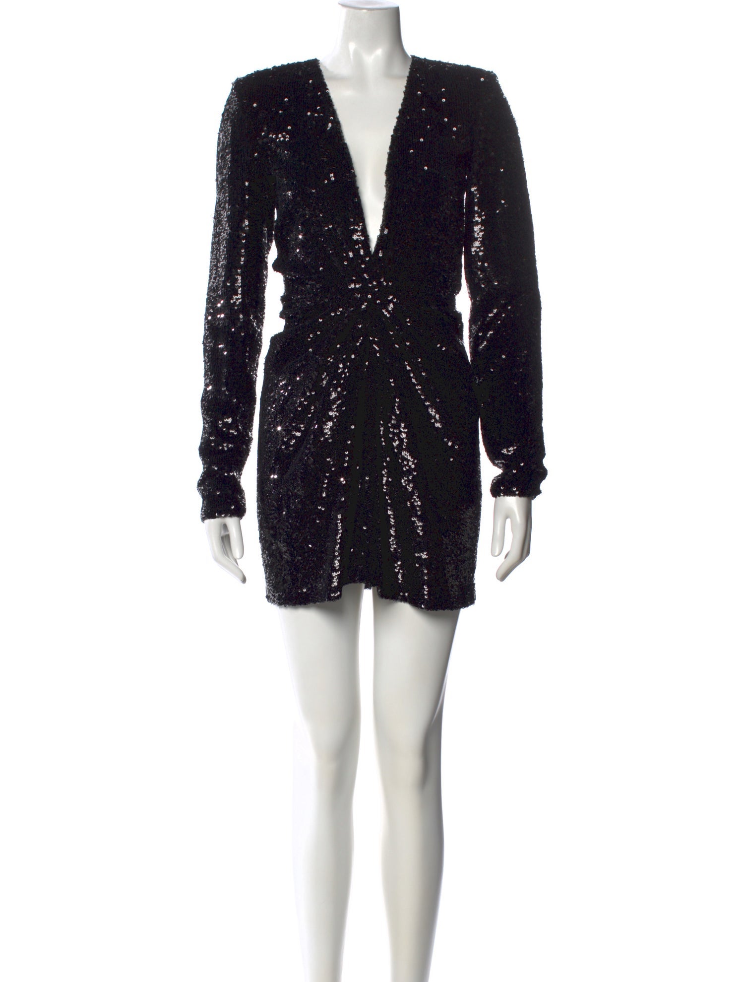 GAUGE81 V-Neck Mini Dress