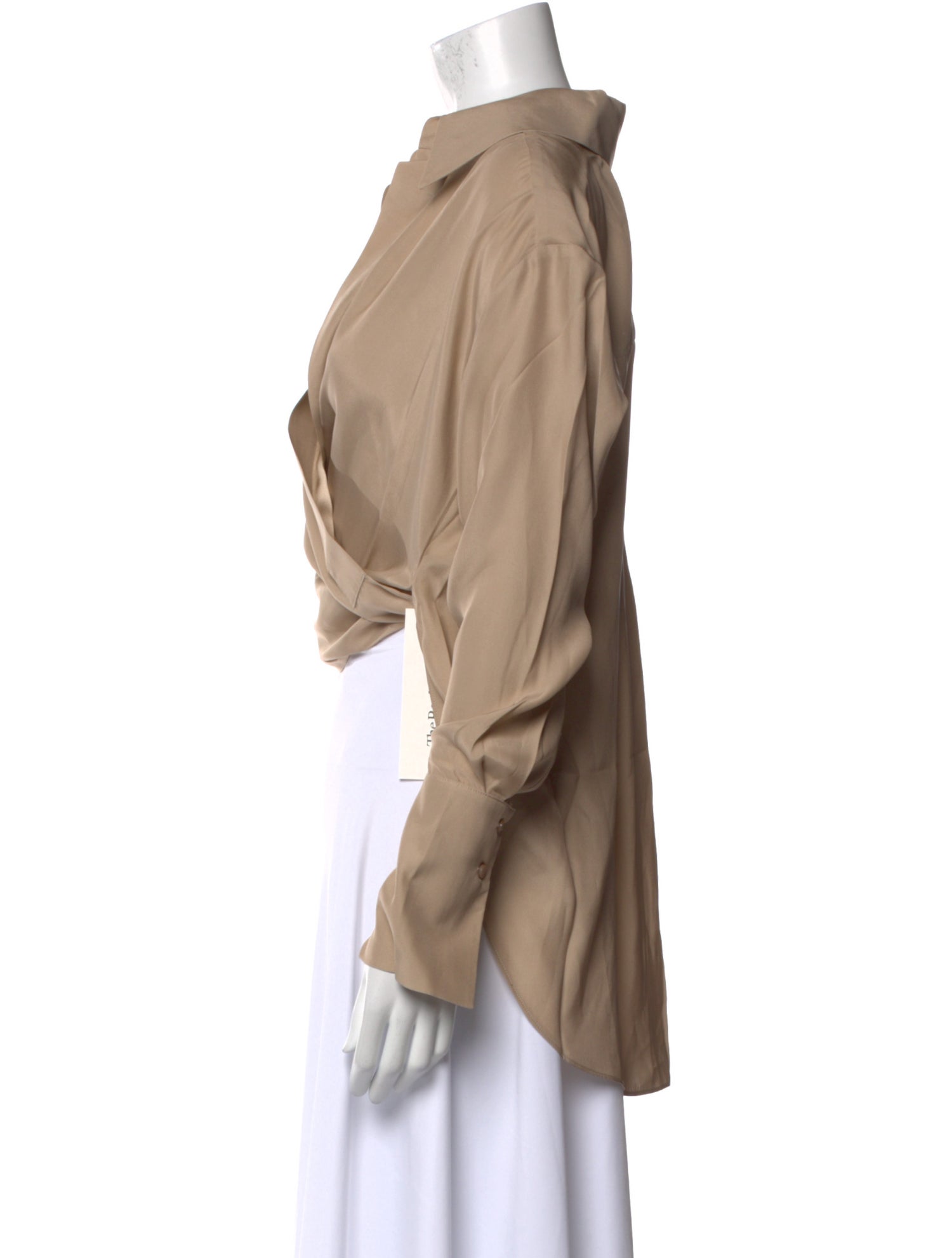 GAUGE81 Silk Long Sleeve Crop Top