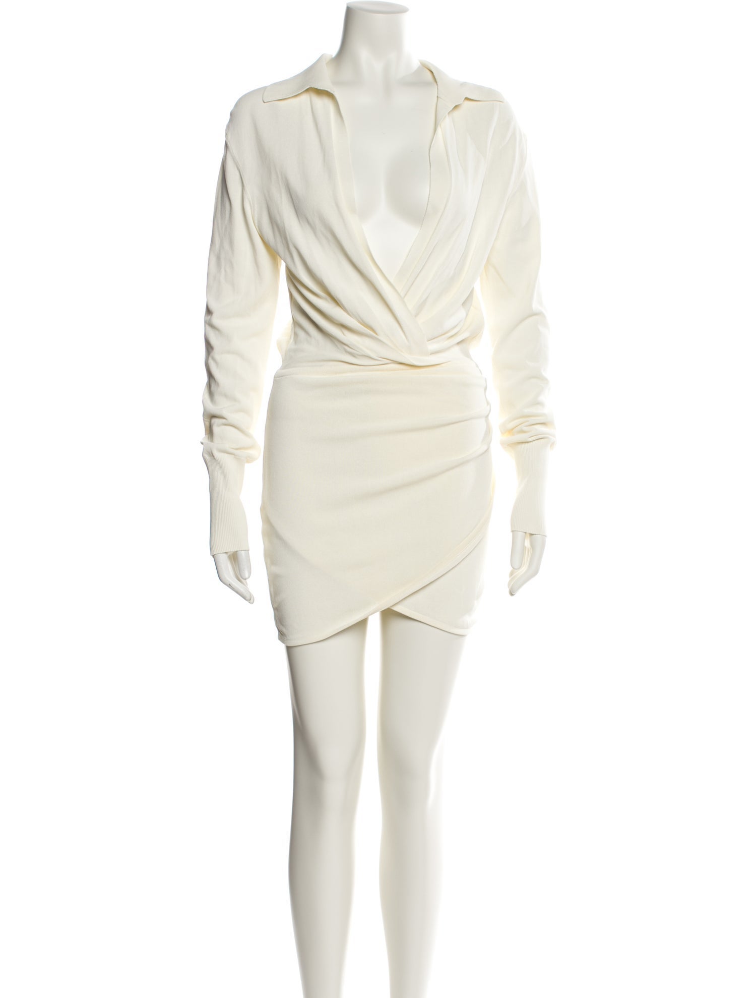 GAUGE81 V-Neck Mini Dress