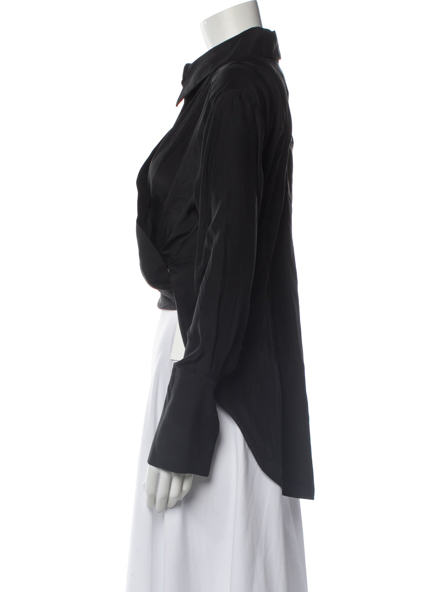 GAUGE81 Silk Long Sleeve Blouse