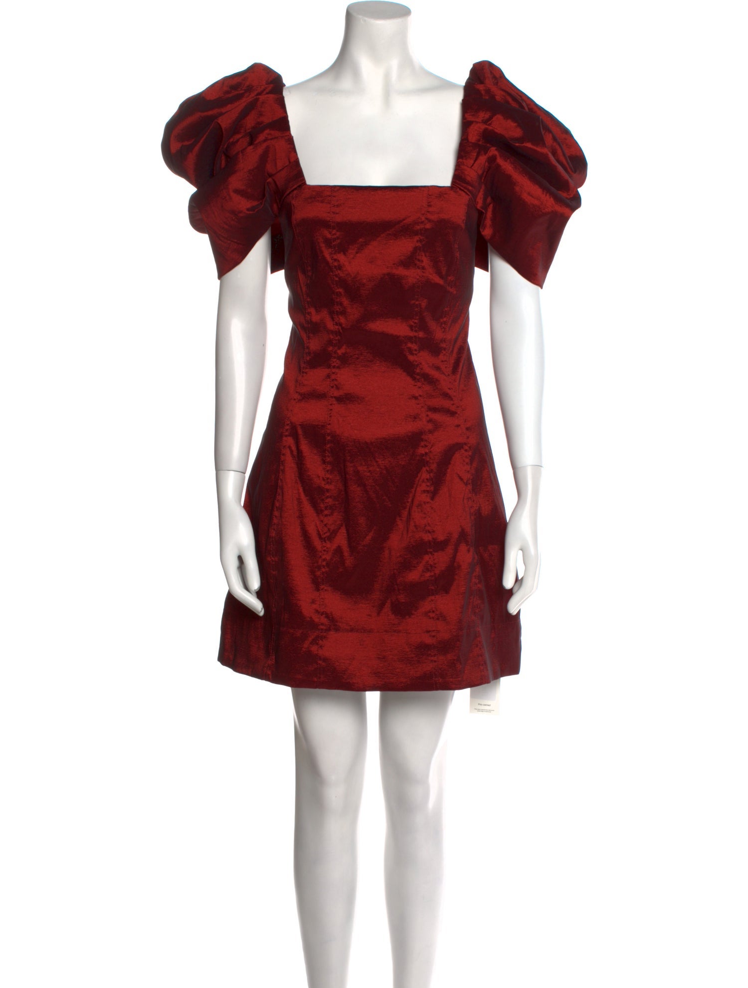 Aureta Square Neckline Mini Dress