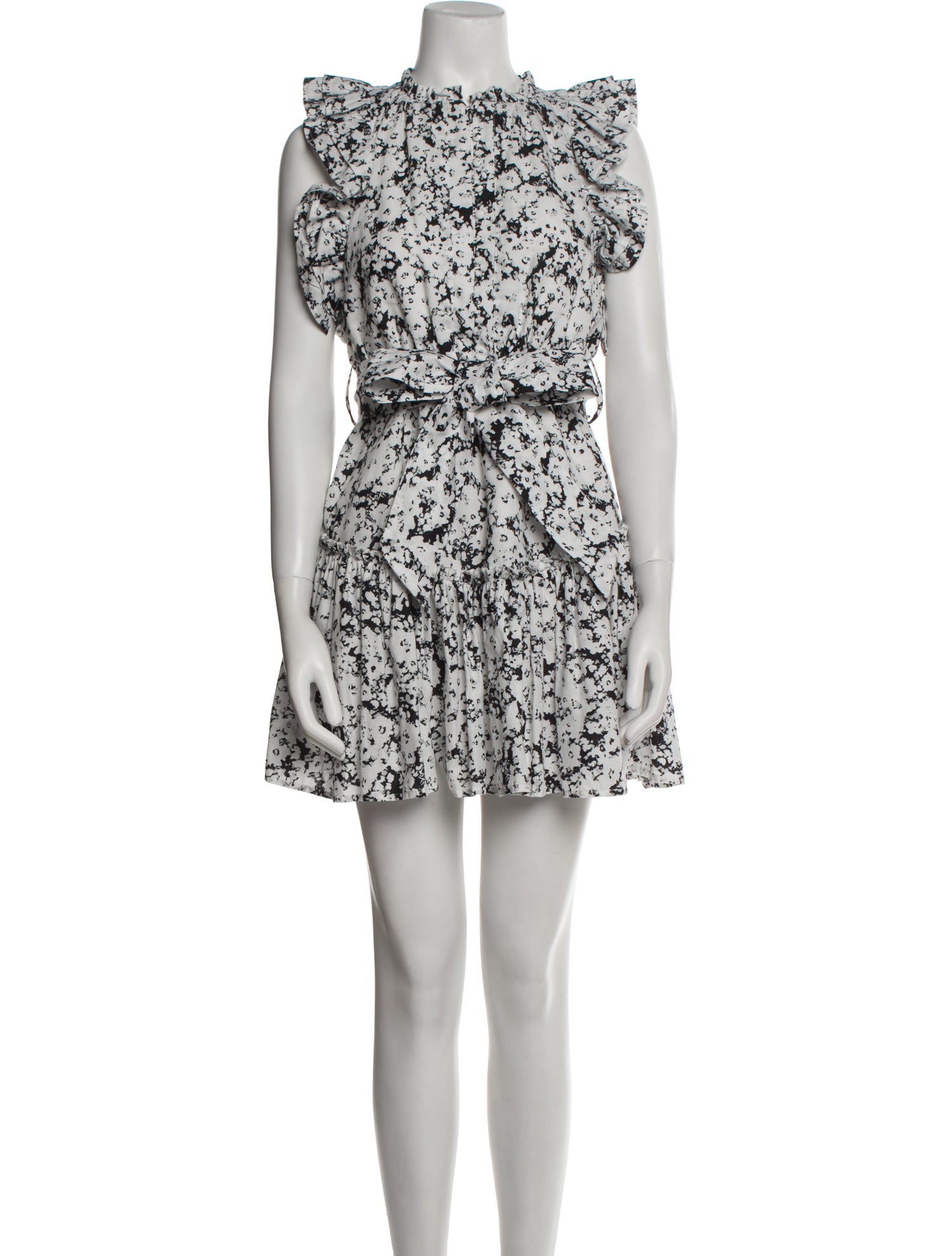 Aureta Floral Print Mini Dress
