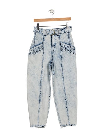 Aureta High-Rise Straight Leg Jeans