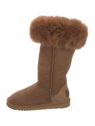 Australia Luxe Collective Suede Fur Trim Boots