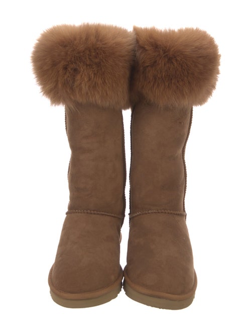 Australia Luxe Collective Suede Fur Trim Boots