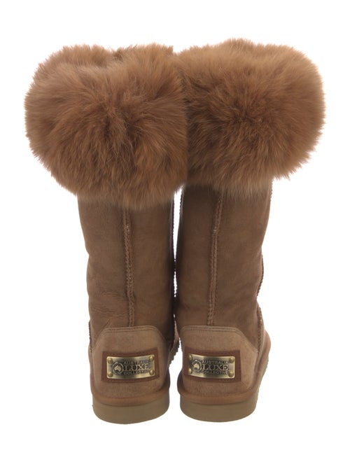 Australia Luxe Collective Suede Fur Trim Boots