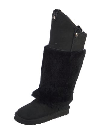 Australia Luxe Collective Suede Fur Trim Boots
