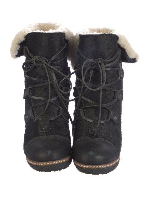 Australia Luxe Collective Suede Printed Lace-Up Boots