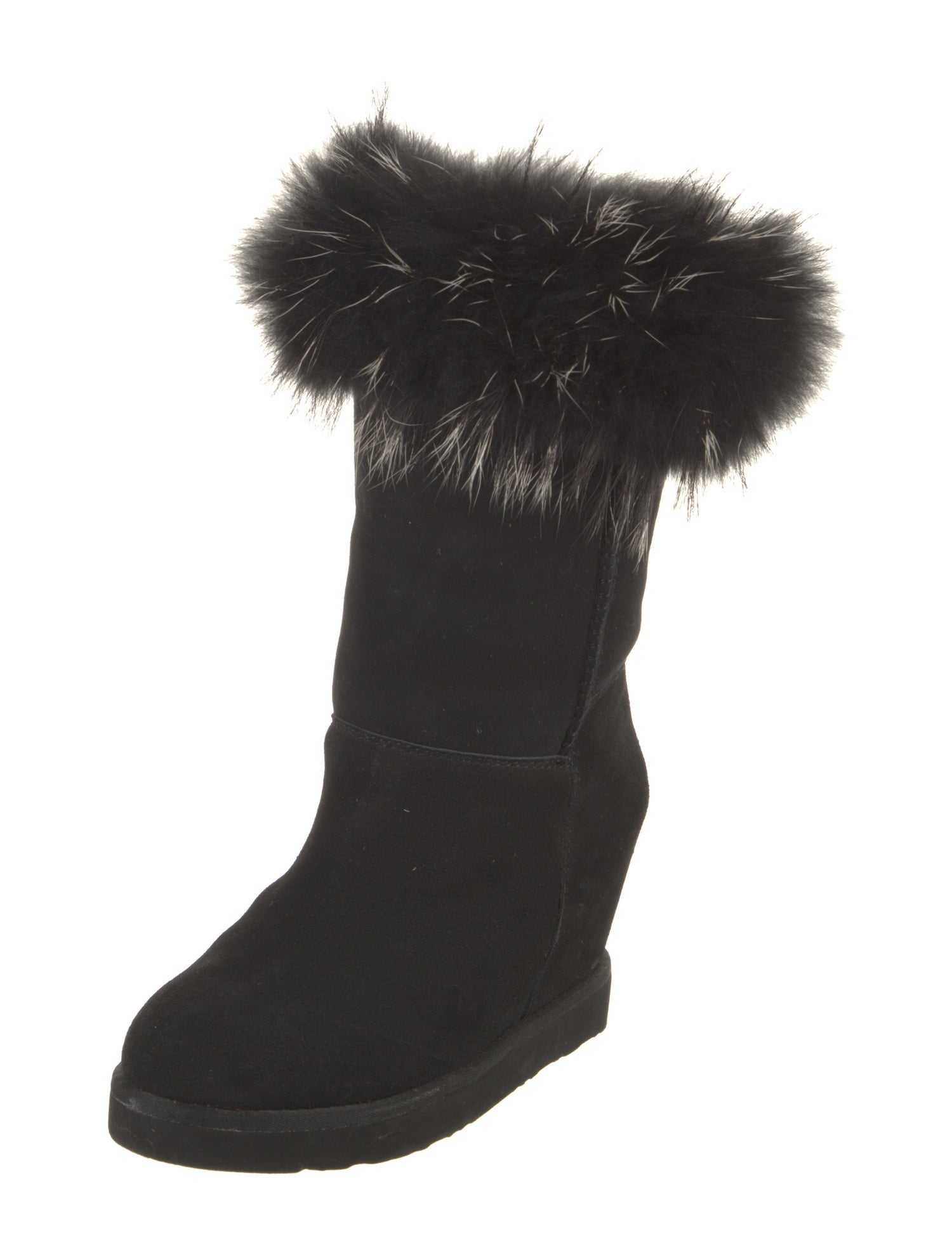 Australia Luxe Collective Suede Fur Trim Boots