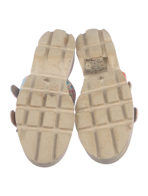 Australia Luxe Collective Leather Floral Print Slides