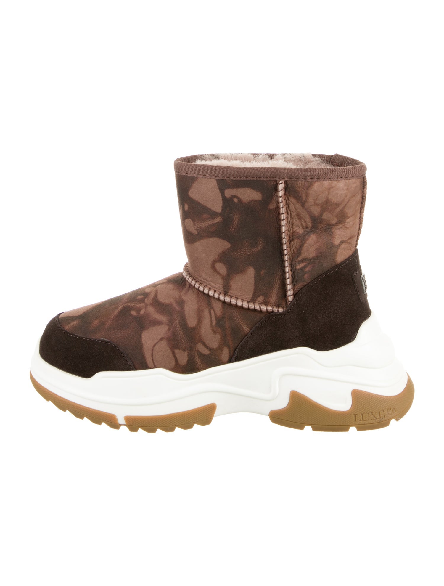 Australia Luxe Collective Leather Floral Print Boots