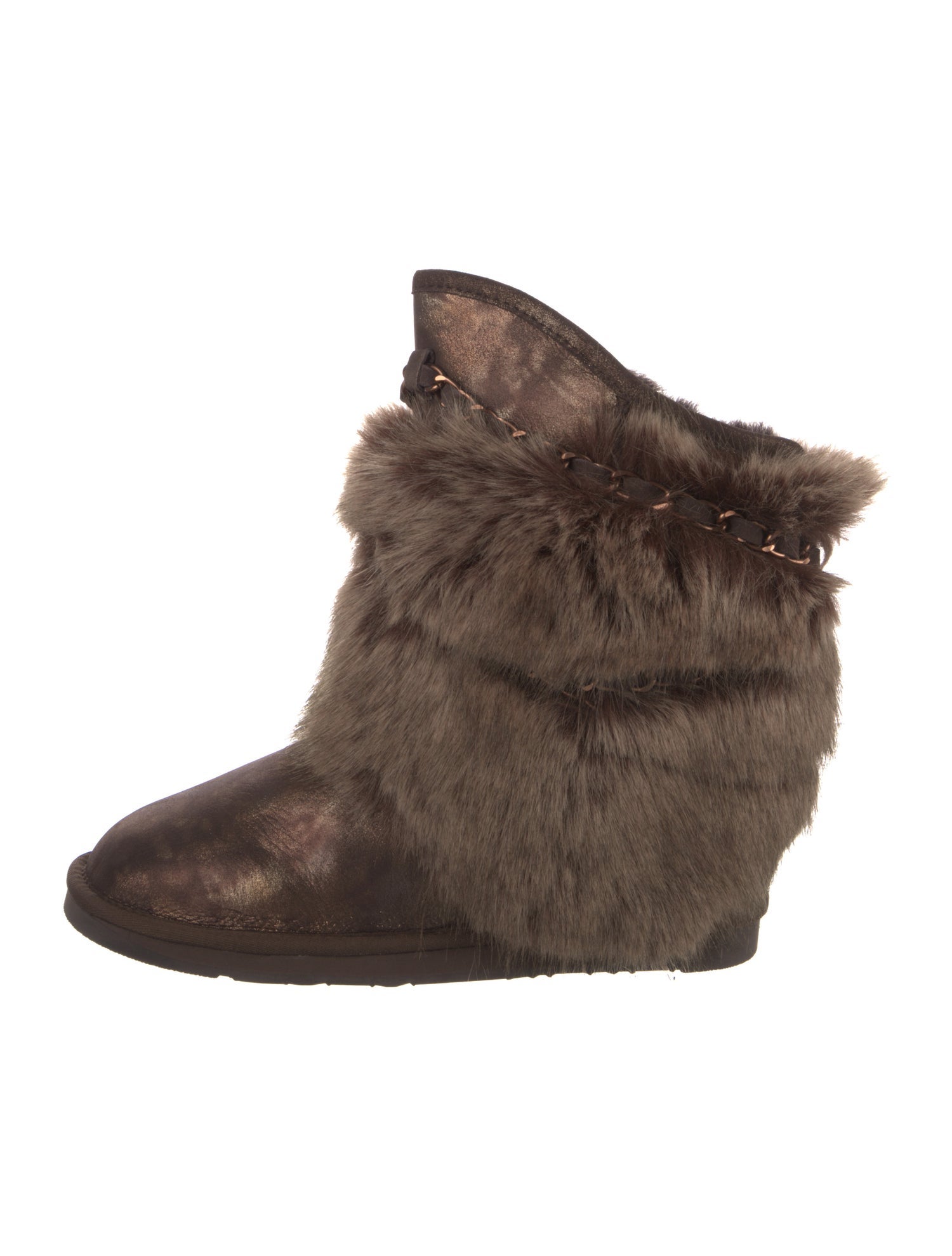 Australia Luxe Collective Leather Chain-Link Accents Boots