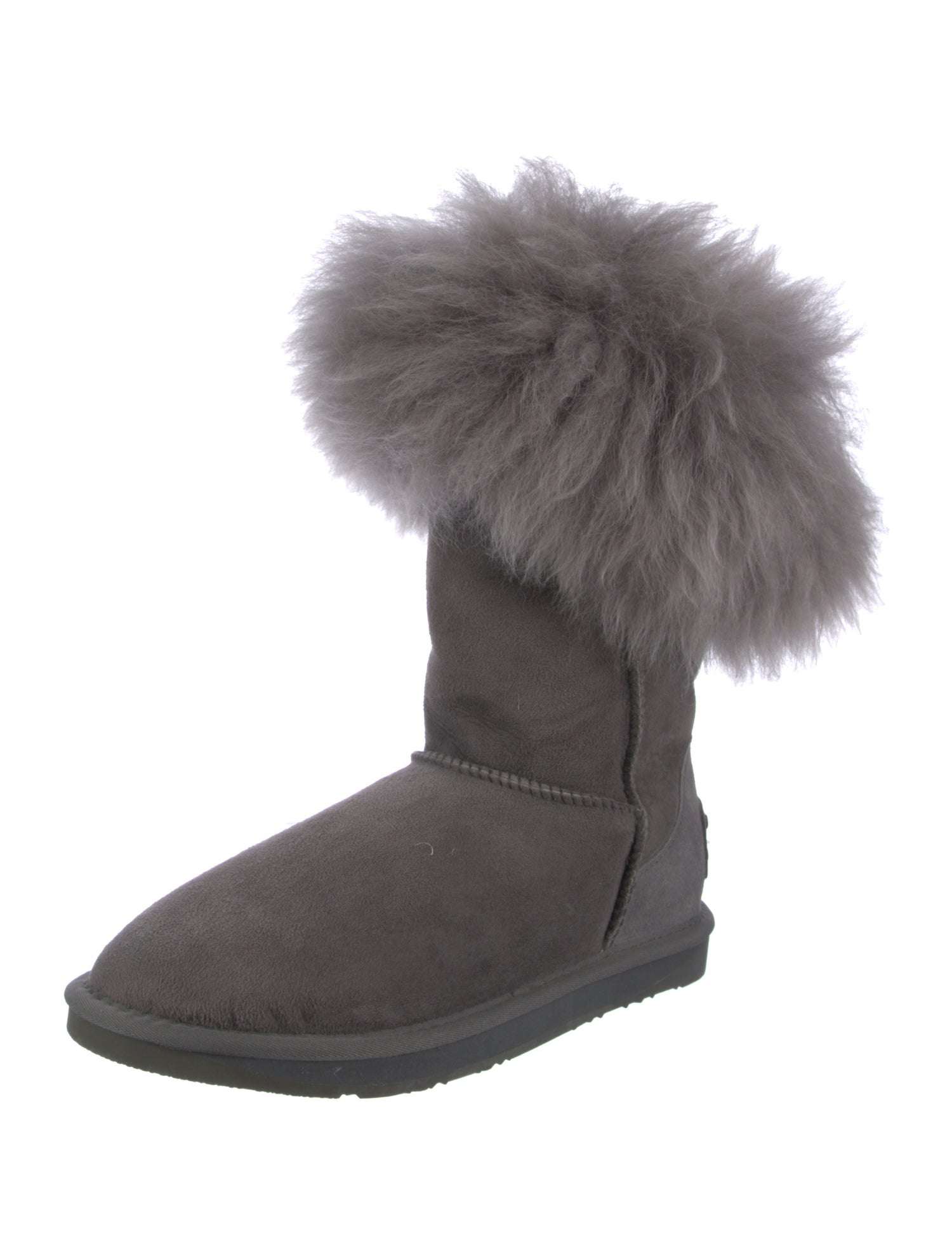 Australia Luxe Collective Suede Fur Trim Boots
