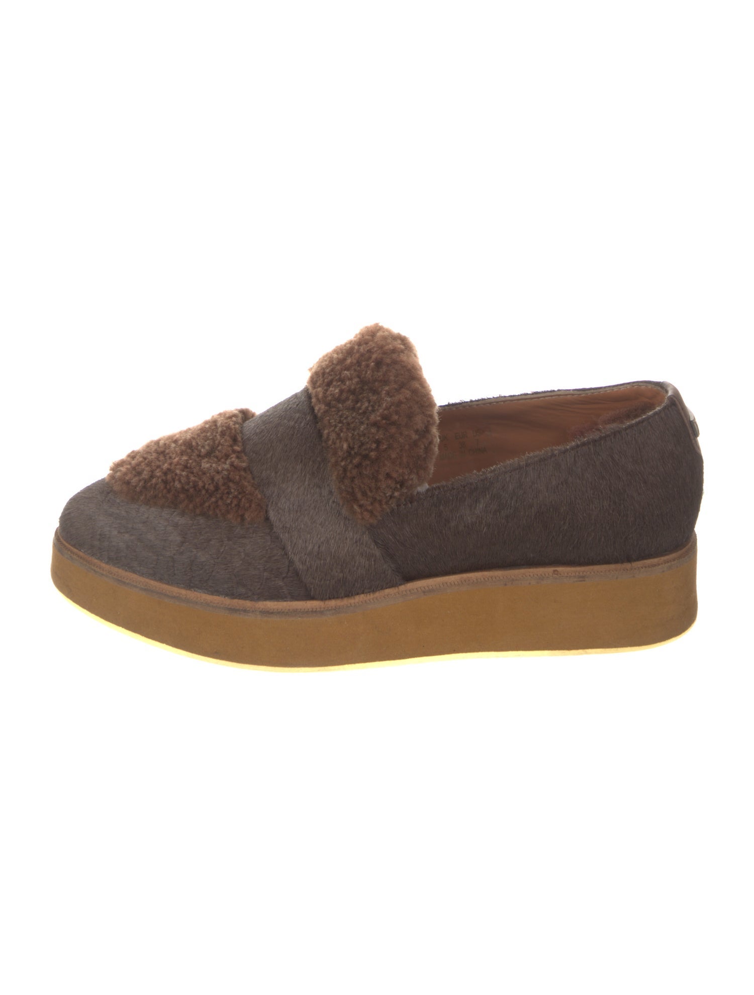 Australia Luxe Collective Ponyhair Colorblock Pattern Loafers