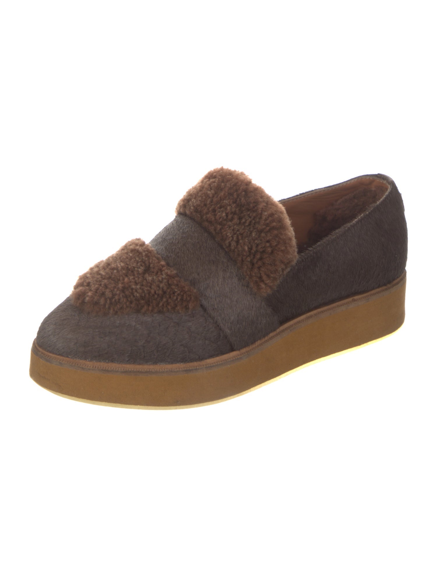 Australia Luxe Collective Ponyhair Colorblock Pattern Loafers