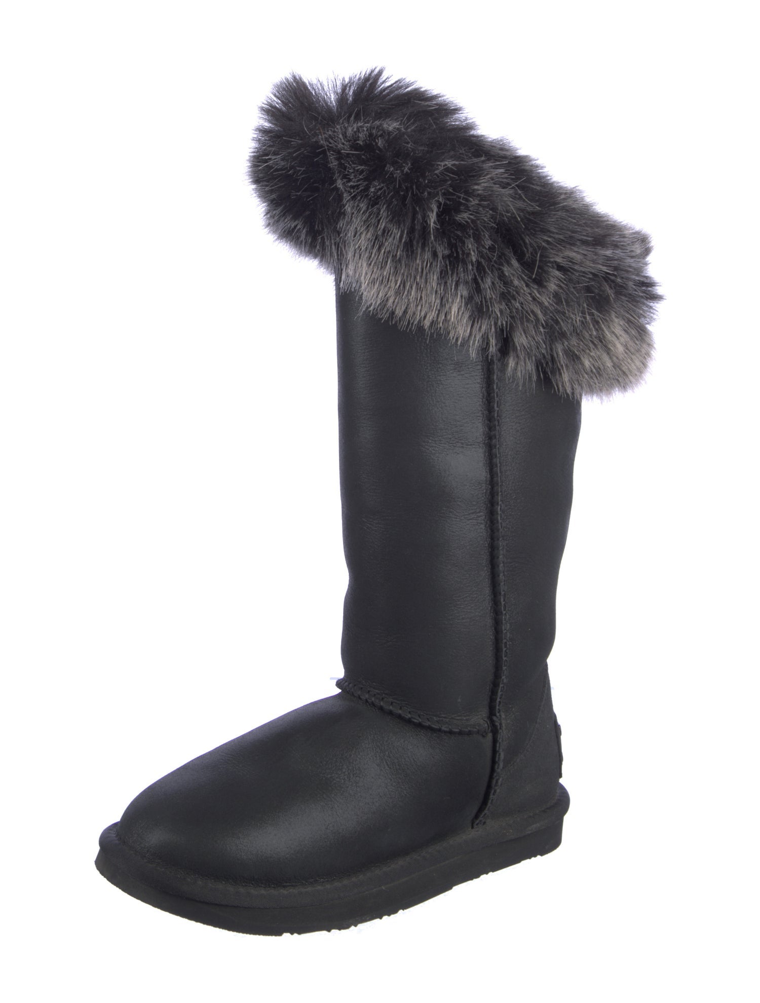 Australia Luxe Collective Suede Fur Trim Boots