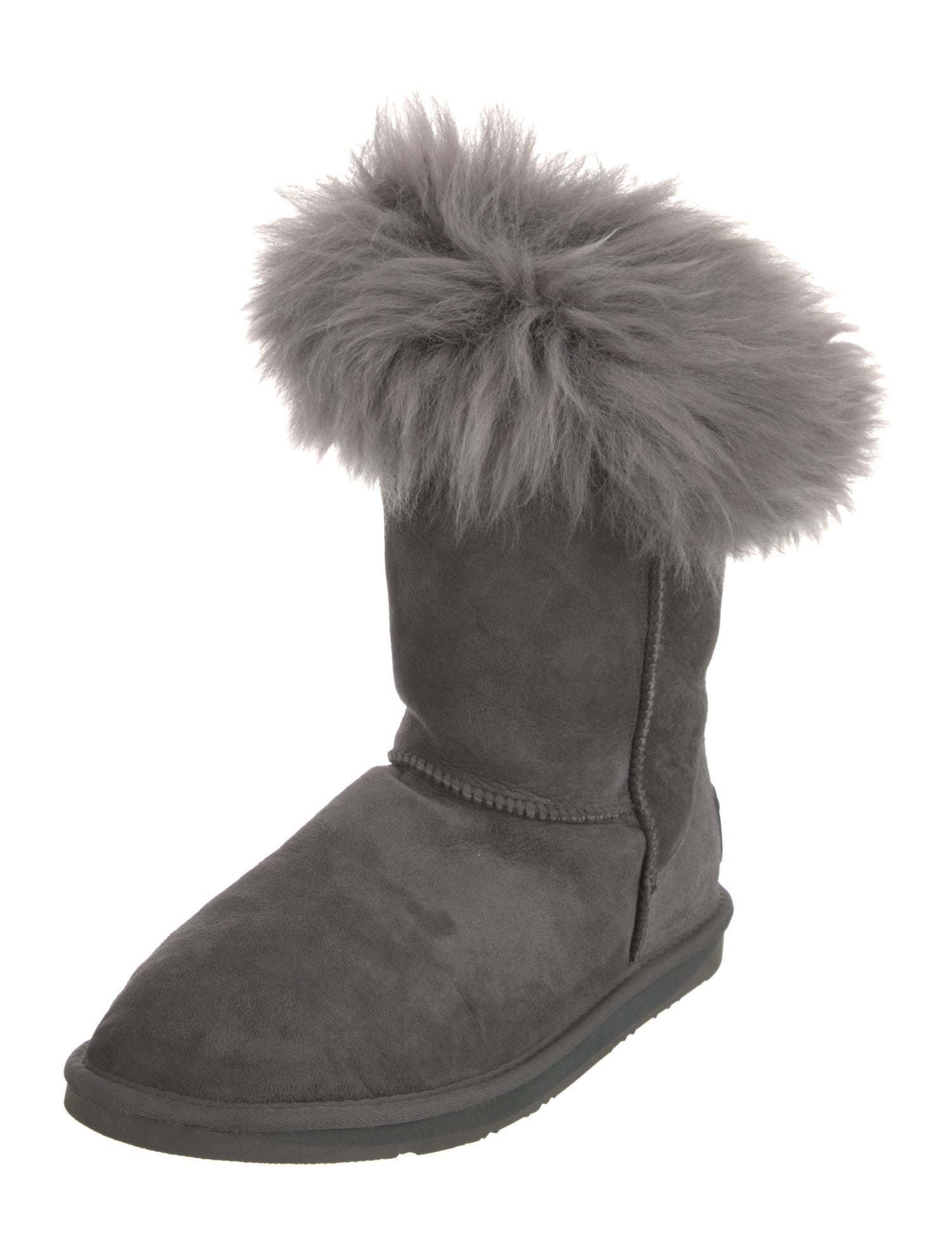Australia Luxe Collective Suede Fur Trim Boots
