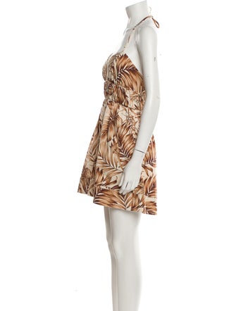 Autumn Adeigbo Printed Halterneck Romper