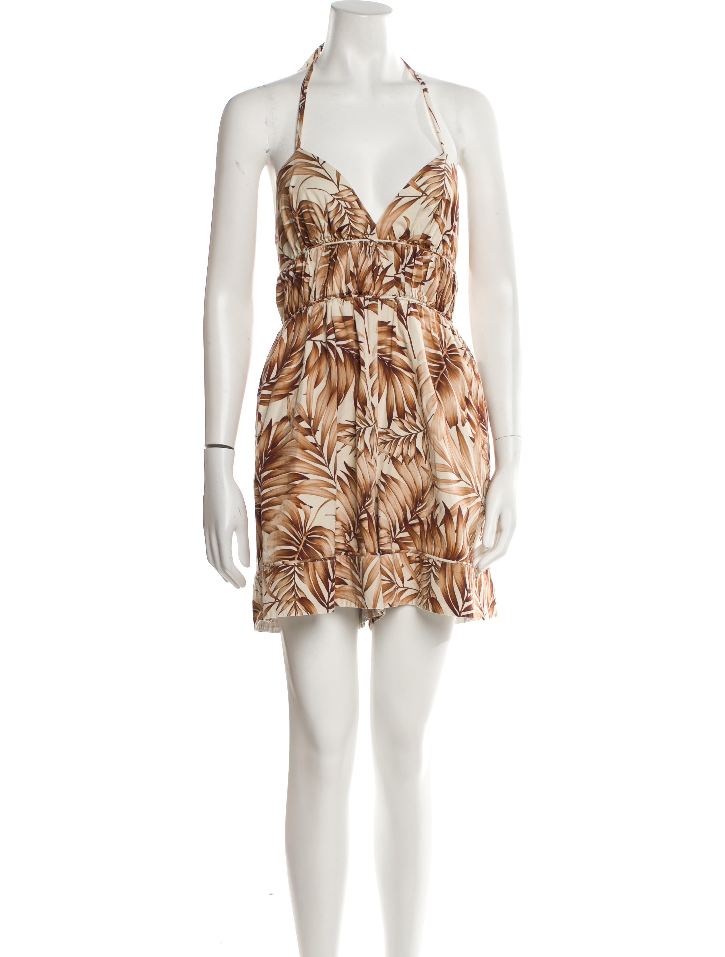 Autumn Adeigbo Printed Halterneck Romper