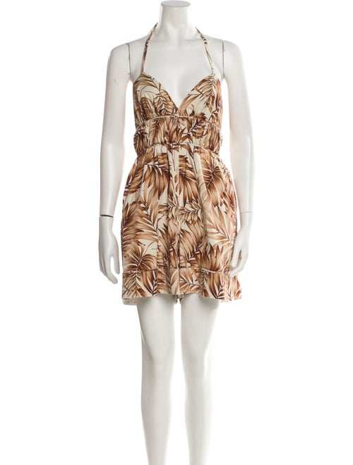 Autumn Adeigbo Printed Halterneck Romper