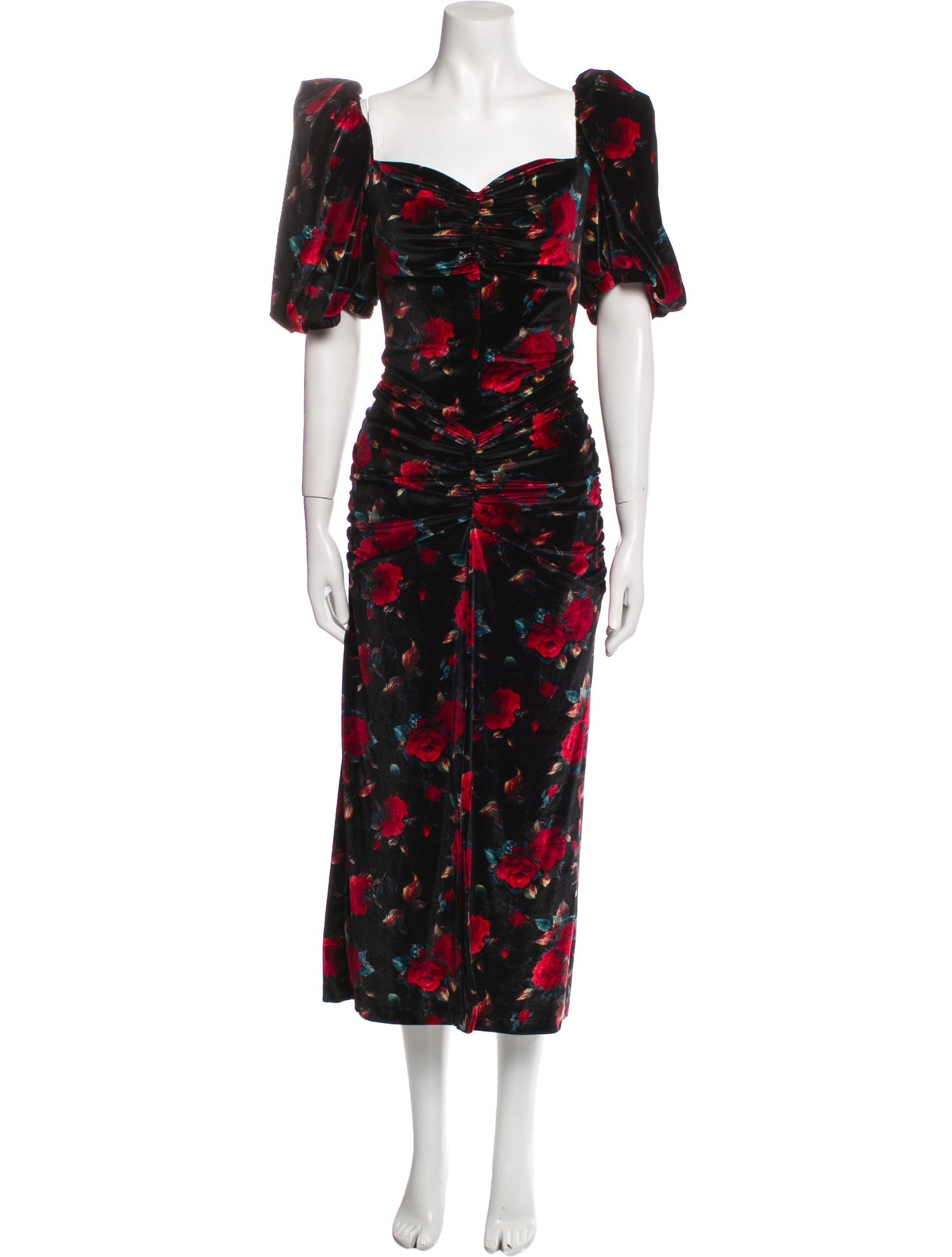 Autumn Adeigbo Floral Print Long Dress