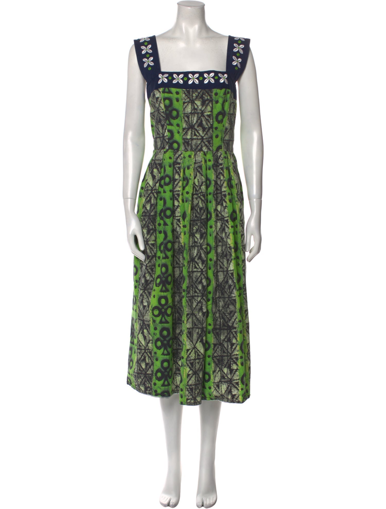 Autumn Adeigbo Printed Midi Length Dress