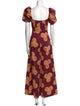 Autumn Adeigbo Printed Square Neckline Jumpsuit