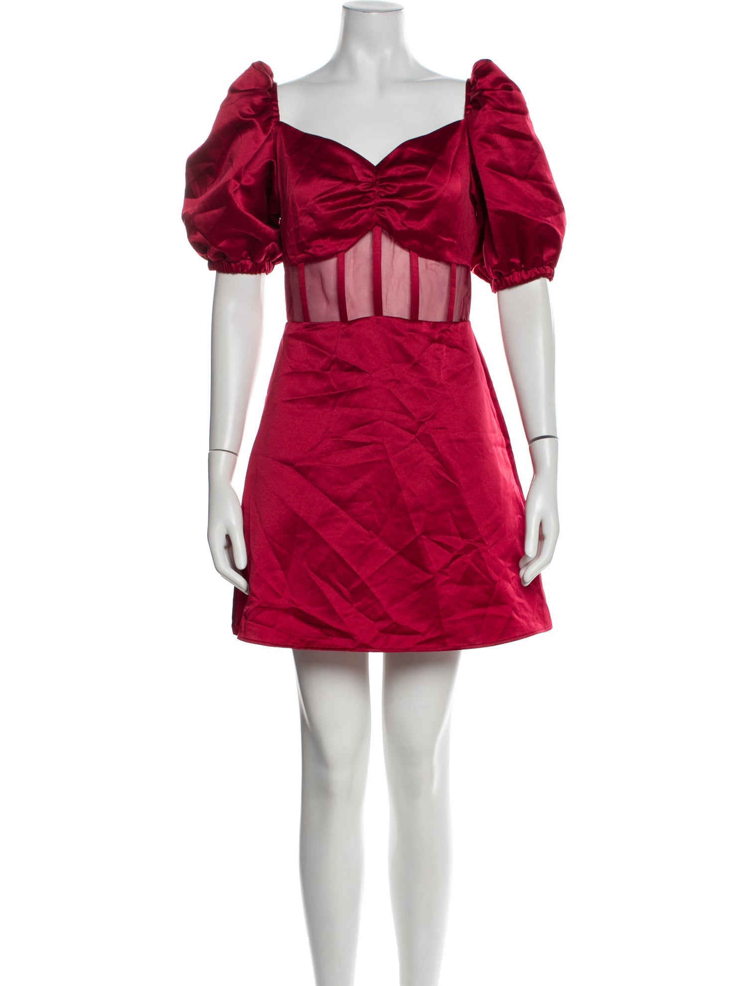 Autumn Adeigbo Square Neckline Mini Dress w/ Tags