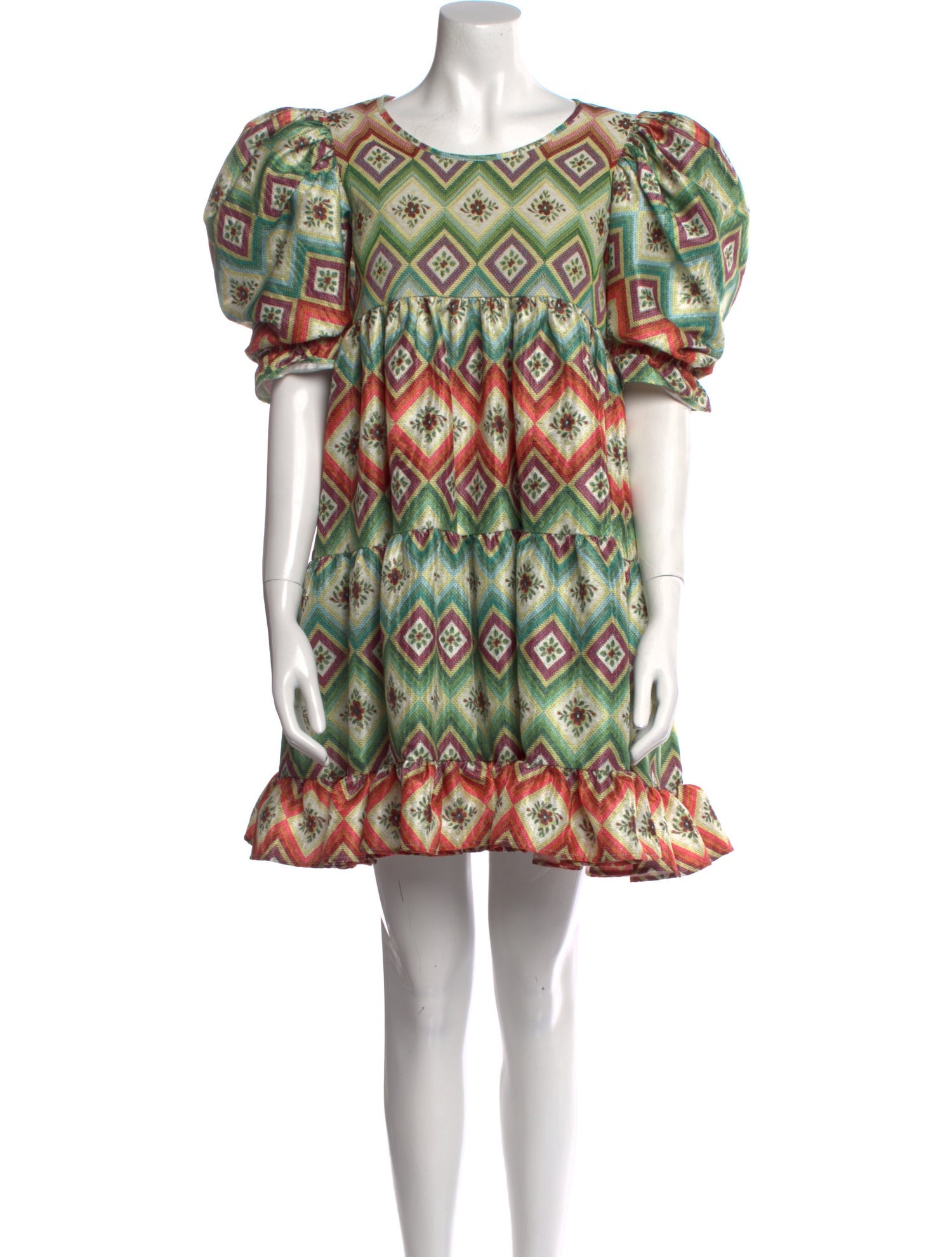 Autumn Adeigbo Printed Mini Dress
