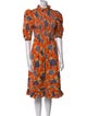 Autumn Adeigbo Floral Print Knee-Length Dress