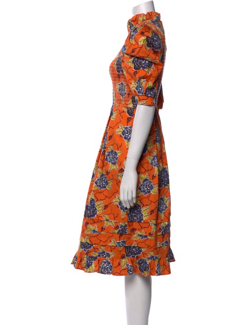 Autumn Adeigbo Floral Print Knee-Length Dress