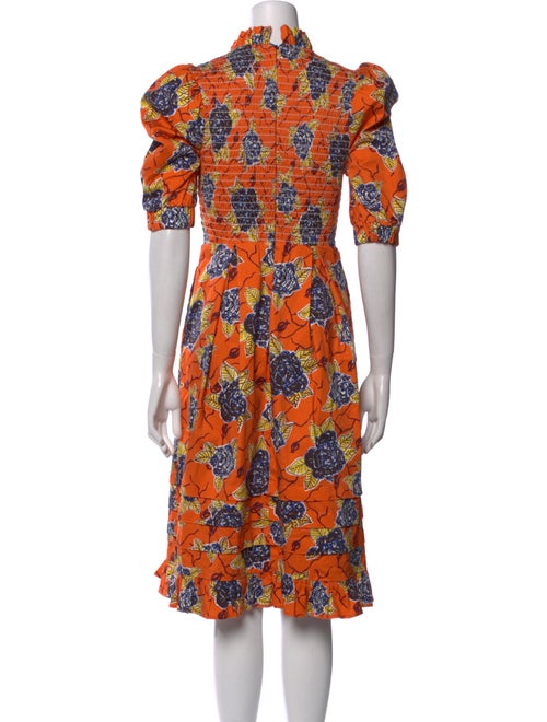 Autumn Adeigbo Floral Print Knee-Length Dress