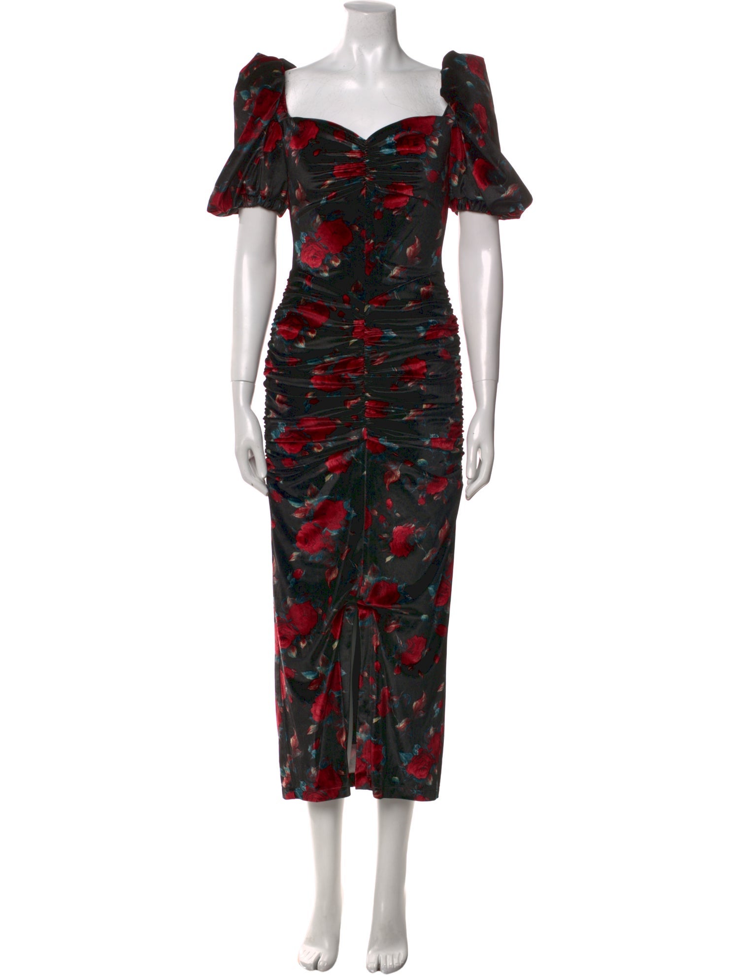 Autumn Adeigbo Floral Print Long Dress