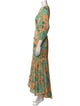 Autumn Adeigbo Floral Print Long Dress