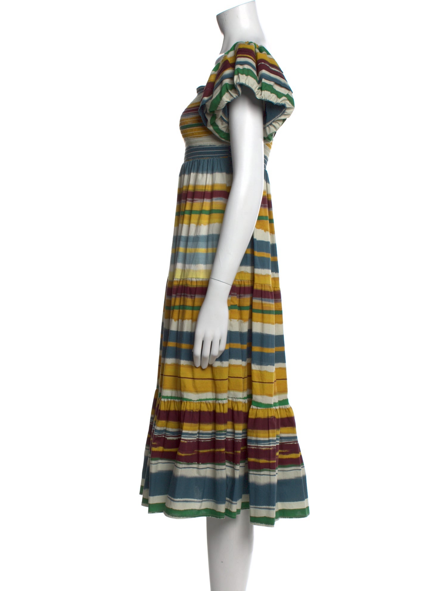 Autumn Adeigbo Striped Knee-Length Dress