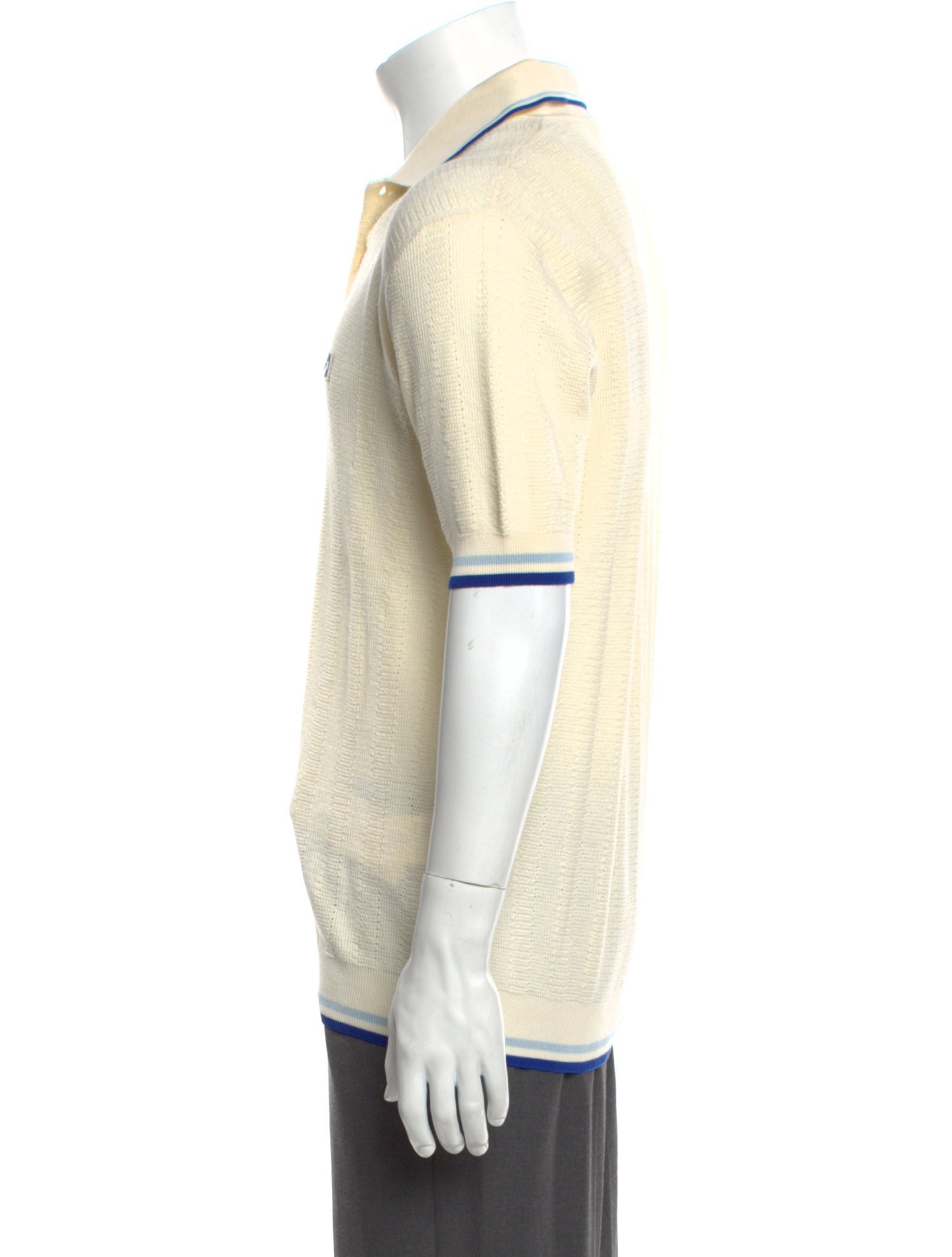 Autry Graphic Print Mock Neck Polo Sweater w/ Tags