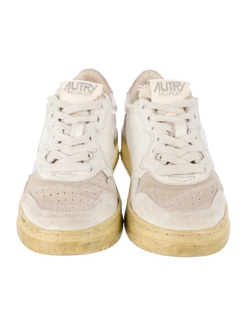 Autry Leather Colorblock Pattern Sneakers