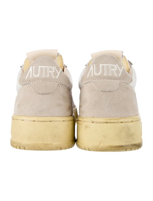 Autry Leather Colorblock Pattern Sneakers