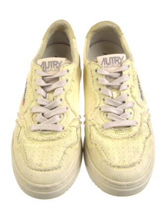 Autry Canvas Embroidered Accent Sneakers