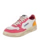 Autry Leather Colorblock Pattern Sneakers