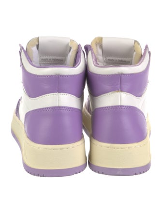 Autry Leather Colorblock Pattern Sneakers