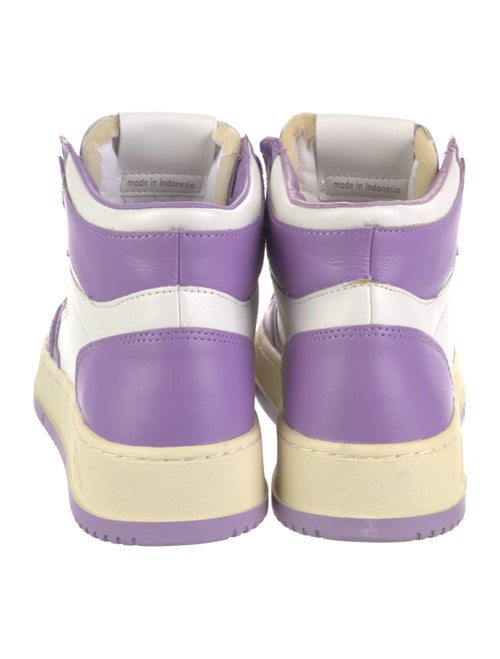 Autry Leather Colorblock Pattern Sneakers