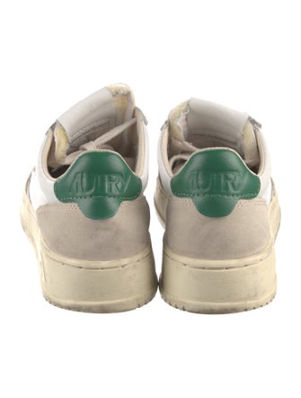 Autry Leather Colorblock Pattern Sneakers