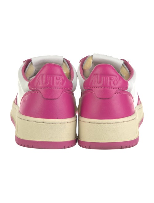 Autry Leather Colorblock Pattern Sneakers