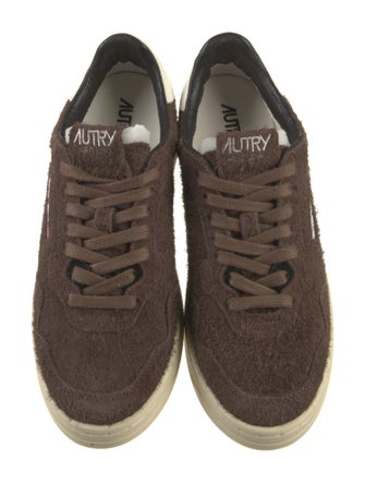 Autry Suede Colorblock Pattern Sneakers