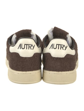 Autry Suede Colorblock Pattern Sneakers